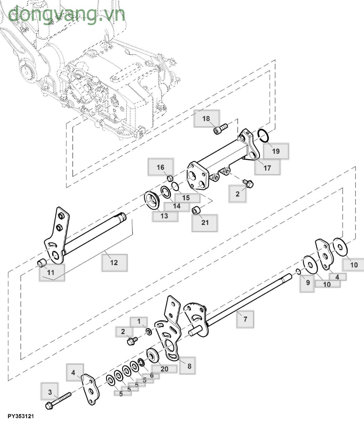 Rockshaft Control Lever - ST854911